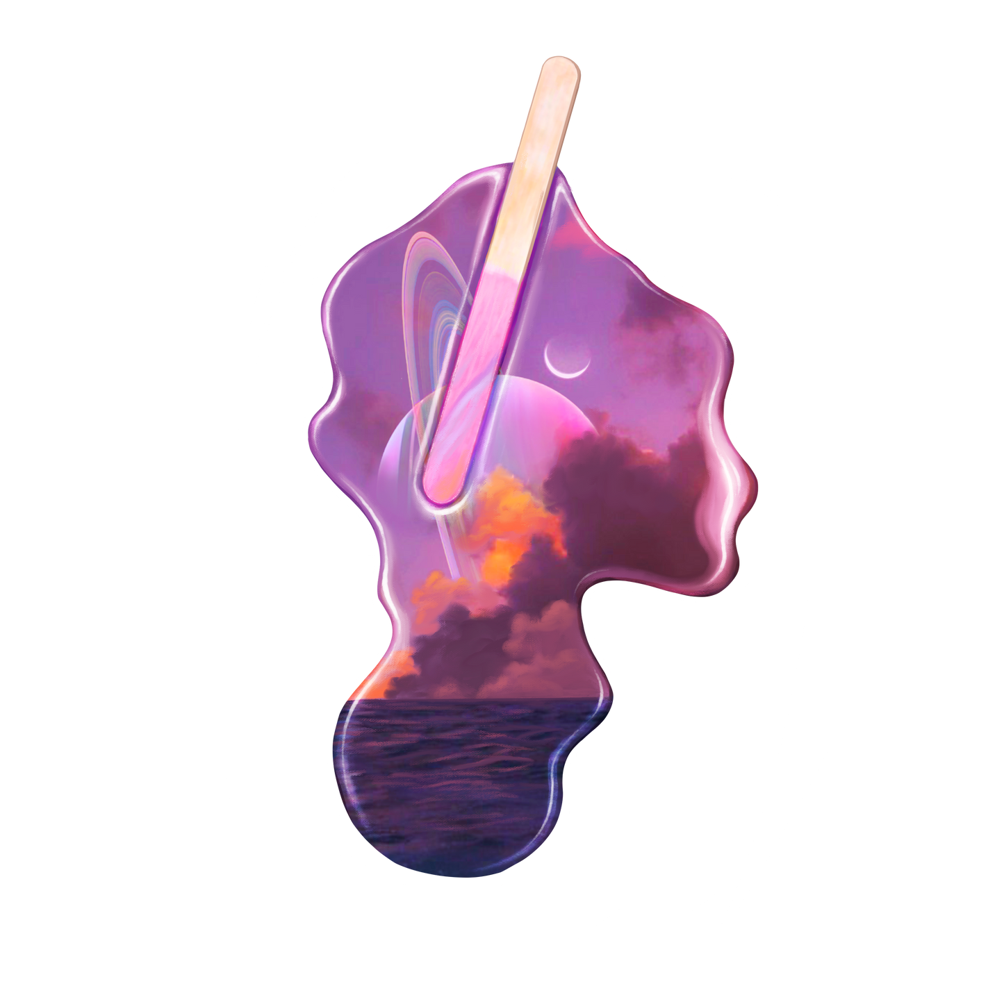 Melted Popsicle Sticker