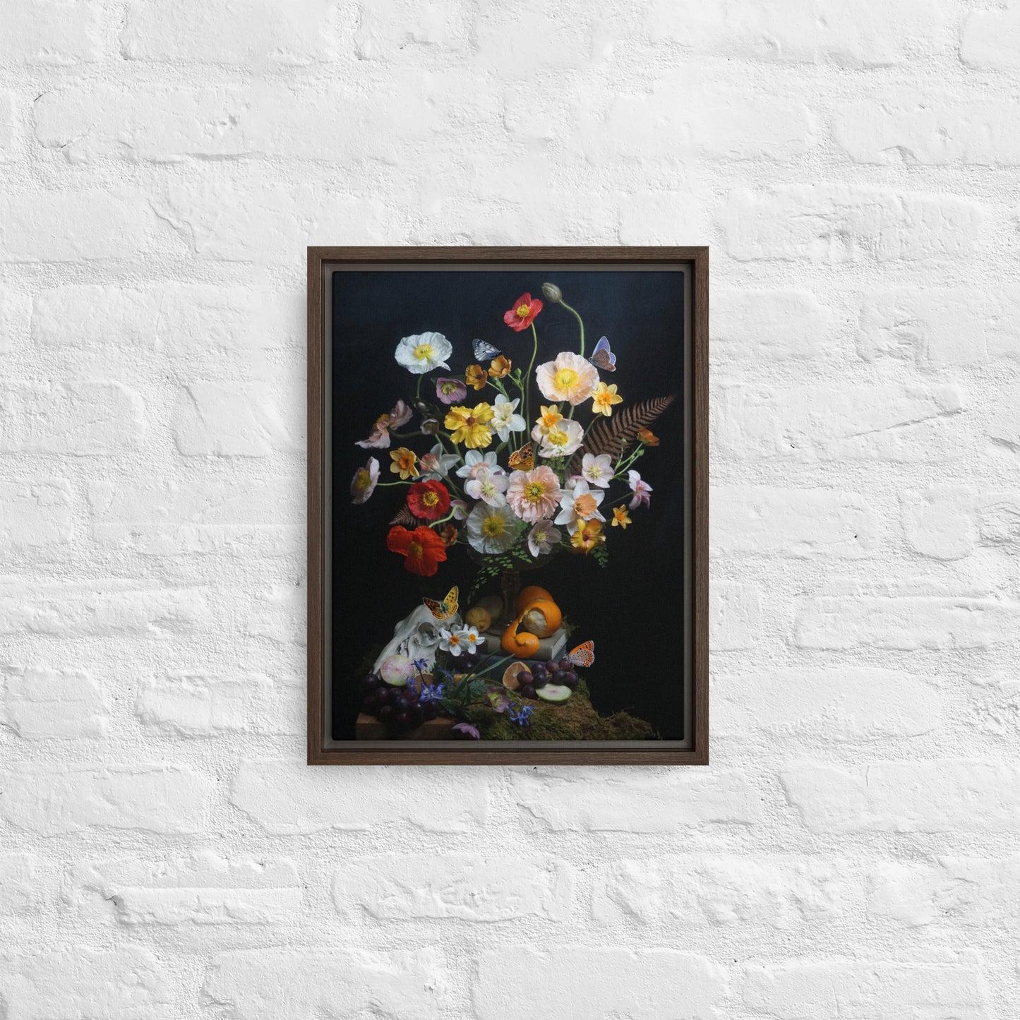 Framed Still Life on Canvas